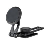 QUALO Supporto per telefono da auto, magnetico, per parabrezza, regolabile, girevole, montaggio stabile, nero, QUSM-S-RCS-01