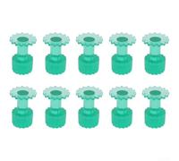 Qualoramall 10 linguette per colla per riparazione ammaccature senza vernice, in plastica PC, colore verde, 11 mm, 13 mm, 15 mm, 17 mm, kit di strumenti per raddrizzare il pannello della carrozzeria
