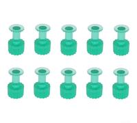 Qualoramall 10 linguette per colla per riparazione ammaccature senza vernice, in plastica PC, colore verde, 11 mm, 13 mm, 15 mm, 17 mm, kit di strumenti per raddrizzare il pannello della carrozzeria