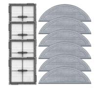 Qualoramall 10pcs Panno Mop E Filtro Di Ricambio Per Roborock Per Q10 S5/Per Q10 VF/Per Q10V+Efficiente Accessori Per La Pulizia
