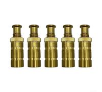 Qualoramall Ancoraggi di sicurezza in ottone per piscina per fori da 3/4 di pollice in calcestruzzo e finitrici, hardware di ricambio resistente alle intemperie, lunghezza 4,5 cm (5 pezzi)