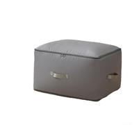 Qualoramall Borsa portaoggetti autocomprimente per coperte e piumini, 42 x 52 x 30 cm, organizer in nylon con manici rinforzati e design a piega piatta, in pelle, rosa (02)