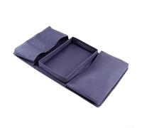 Qualoramall Borsa portaoggetti in tessuto Oxford, per soggiorno, camera da letto, poltrona, con 2 ampie tasche, 3 tasche divisori e grande vassoio superiore, 31,5 x 56 cm, confezione da 2