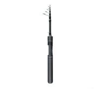 Qualoramall Canna telescopica ultraleggera da 1,5/1,8 m, sezione corta, con anello guida a forma di K, per piccoli pesci che pescano in torrenti e fiumi (1,5 m)