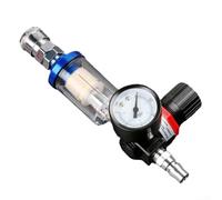 Qualoramall Compressore d'aria Separatore d'acqua Olio Filettatura 1/4 di pollice Filtro ad alta pressione Trappola di umidità per vernice Spray Sistema pneumatico con connettore rapido Valvola di