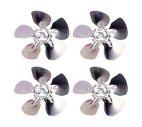 Qualoramall Confezione da 4 ventole di raffreddamento per frigorifero in alluminio per modelli di diametro 200 mm, 230 mm, 250 mm, con foro dell'albero motore da 6,9 mm per un migliore flusso d'aria