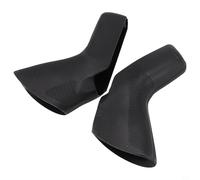 Qualoramall Coppia di coperture in silicone per leva del freno SRAM Apex RED per bici da strada, nero e rosso