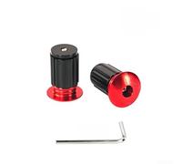 Qualoramall Estremità del manubrio della bici in lega di alluminio per bici da strada e mountain bike, diametro della barra 18-20 mm, con attacco CNC lucido, leggero, rosa, nero, rosso, grigio, blu