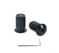 Qualoramall Estremità del manubrio della bici in lega di alluminio per bici pieghevoli da strada e mountain bike, diametro della barra 18-20 mm, CNC lucido, stelo leggero, rosa, nero, rosso, grigio