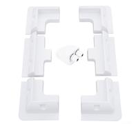 Qualoramall Kit di staffe di montaggio per pannello solare in ABS regolabile con pressacavo impermeabile per roulotte camper, barca, camper, furgone, installazione del ponte del tetto, adatto a