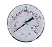 Qualoramall Manometro per pompa da giardino e acquedotti domestici, 50 mm, filettatura BSPT, materiale PP