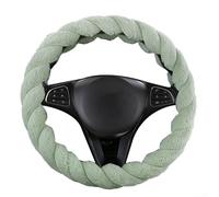 Qualoramall Morbido coprivolante in finto peluche, 38 cm, dimensioni standard, adatto per ruote da 36,8 a 38,1 cm di diametro, protezione per interni dell'auto, elegante, rosa e verde, si adatta alla