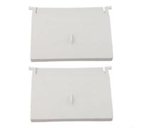 Qualoramall Porta bianca per piscine fuori terra, parte di ricambio in plastica ABS con maniglia e perni per guidare il flusso d'acqua e intrappolare i detriti, 145 mm x 120 mm (1 o 2 confezioni (2