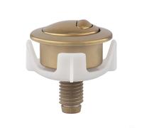 Qualoramall Pulsante di scarico WC a doppio scarico, pulsanti di ricambio per serbatoi WC per valvola di scarico Siamp, per Optima 50 (oro)