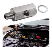 Qualoramall Raccordo adattatore per sensore di pressione dell'olio da 1/8 di pollice BSPT a 1/8 di pollice NPT per indicatore di linea di alimentazione turbo compatibile con acciaio inossidabile 303