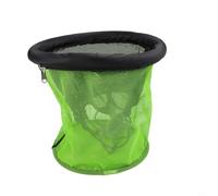 Qualoramall Rete da pesca galleggiante, pieghevole, portatile, in nylon, con rete in gomma antiscivolo, portatile, per pesca subacquea (35 cm)