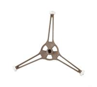 Qualoramall Rullo di supporto per giradischi a microonde con tre bracci e anello guida, parte di ricambio in plastica per telaio piatto da 24,5 cm, diametro ruota 14 mm, raggio staffa 9 cm