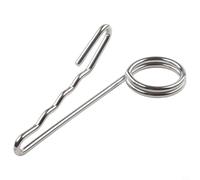 Qualoramall Scuba Diving Jon Line Hook per Garvin Deco Stop and Drift Dive Lines SS304 Gancio di arresto di sicurezza in acciaio inox 4 mm filo 4 x 4,5 x 12 cm