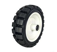 Qualoramall Set di ruote da 10 x 3,50 con cuscinetti 6202-2RS per sedia a rotelle elettrica, ruota anteriore da 25,4 cm, in gomma e acciaio al carbonio, antiscivolo, a prova di foratura, fino a 100 kg