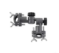 Qualoramall Staffa girevole a 360 gradi per ombrellone da pesca, morsetto forte per sedia, supporto in plastica ABS nera con angolo regolabile per attrezzatura da pesca all'aperto