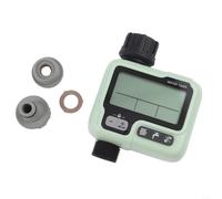 Qualoramall Timer automatico per irrigazione del tubo da giardino con ritardo della pioggia, blocco bambini, opzione di irrigazione manuale e schermo a risparmio energetico, regolatore di irrigazione