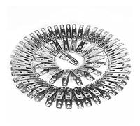 Qualsen 60 Pezzi Mollette Per Bucato Mollette Bucato Antisegno Clip In Acciaio Inox Mollette Panni Adatto Per Asciugamani Guanti Abbigliamento Sigillatura Di Imballaggi Alimentari