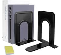 Qualsen Serre - Libro Originale a Cuneo per Libreria, in Metallo, Stampa Nero, Serra, Libri, 2 Pezzi di Fermalibri, Blocco Libro, per Scaffale, Ufficio, Casa, Scuola, Dormitorio, 17 x 12 x 15