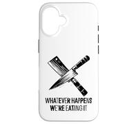 Qualunque cosa accada, lo stiamo mangiando - Funny Kitchen Chef BBQ Custodia per iPhone 16