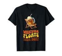 Qualunque Cosa Faccia galleggiare la Tua Barca Retro Root Beer Float Summer Maglietta