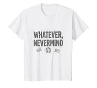 Qualunque Cosa Nevermind Gen X Nostalgico Anni '90 Grunge Attitude Maglietta, Bambini, Bianco, 12 Anni