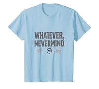 Qualunque Cosa Nevermind Gen X Nostalgico Anni '90 Grunge Attitude Maglietta, Bambini, Celeste, 8 Anni