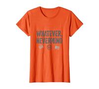 Qualunque Cosa Nevermind Gen X Nostalgico Anni '90 Grunge Attitude Maglietta, Donna, Arancio, XXL