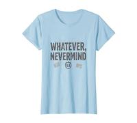 Qualunque Cosa Nevermind Gen X Nostalgico Anni '90 Grunge Attitude Maglietta, Donna, Celeste, XS
