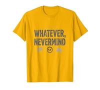 Qualunque Cosa Nevermind Gen X Nostalgico Anni '90 Grunge Attitude Maglietta, Uomo, Oro Brillante, S