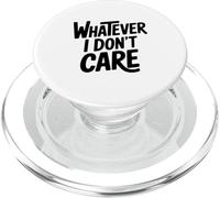 Qualunque cosa non mi interessa l'umorismo sarcastico PopSockets PopGrip per MagSafe