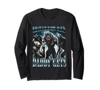 Qualunque cosa papà vuole papà ottiene divertente Sigma Alpha Wolf Meme Maglia a Manica