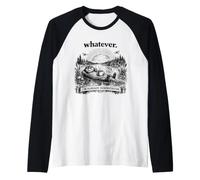Qualunque Cosa Unbothered Cottagecore Otter Humor Maglia con Maniche Raglan