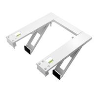 Qualward - Staffa di supporto per condizionatore d'aria per finestra, resistente con 2 bracci, fino a 180 kg per unità AC da 12000 a 24000 Btu supporta fino a 180 kg