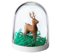 QUALY QL10130 - Contenitore per graffette, Motivo Cervo nella Foresta