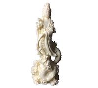 Quan Yin Statua in piedi sul drago, Kwan Yin Misericordia Dea Cinese Feng Shui Scultura Dea asiatica Buddha femminile Decorazione buddista
