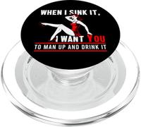 Quando Affondo Voglio Che Tu Sia Un Uomo Bere Gioco College PopSockets PopGrip per MagSafe