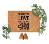 Quando Ami Ciò Che Hai, Hai Tutto Zerbino Retro Zerbini Di Benvenuto Assorbente Zerbini Per Interni Per Doccia Porte Esterne Esterni 40 X 60Cm