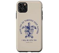 Quando attraversi acque profonde sarò con te tartaruga Custodia per iPhone 11 Pro Max