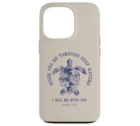 Quando attraversi acque profonde sarò con te tartaruga Custodia per iPhone 13 Pro