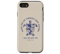 Quando attraversi acque profonde sarò con te tartaruga Custodia per iPhone SE (2020) / 7/8