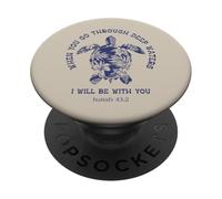 Quando attraversi acque profonde sarò con te tartaruga PopSockets PopGrip Adesivo