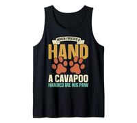 Quando avevo bisogno di una mano un Cavapoo mi ha consegnato il suo amante dei cani zampa Canotta