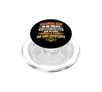 Quando Dio Mi Ha Creato Frase Divertente Umorismo PopSockets PopGrip per MagSafe