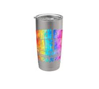 Quando Dio mi ha creato, ha sgranato e ha detto che questo sarà divertente tie dye Bicchiere termico in acciaio inox doppia parete