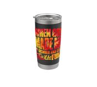 Quando Dio mi ha creato, ha sgranato e ha detto che questo sarà divertente tie dye Bicchiere termico in acciaio inox doppia parete